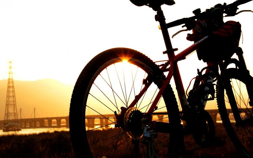 Bike in Sunset -Bailey and Yarmo